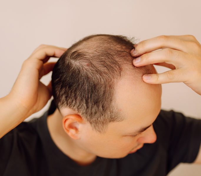 Efluvio telógeno agudo o crónico