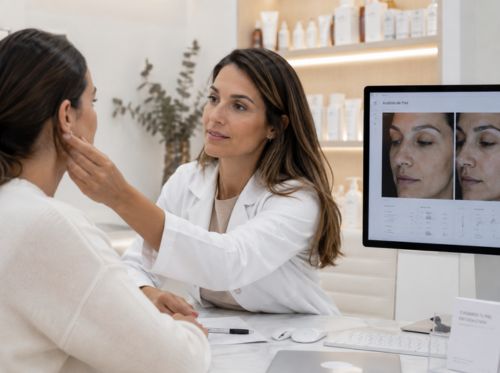 Consulta dermatologica en Clínica Sevilla
