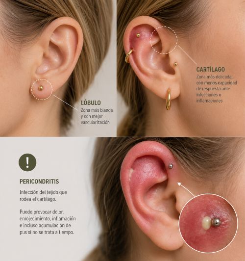 piercing en el cartílago