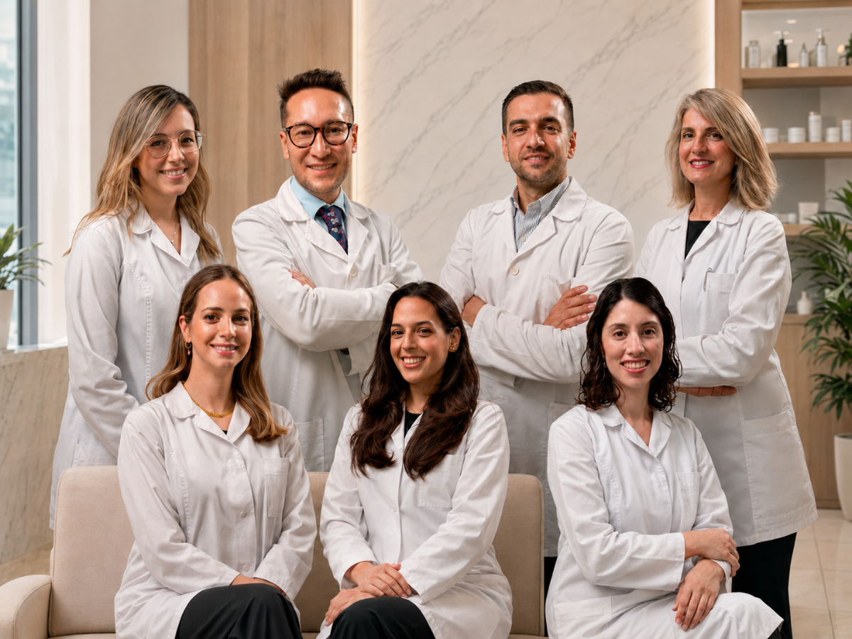 Equipo médico dermatológico de Clínica Dra. Sara López en Sevilla